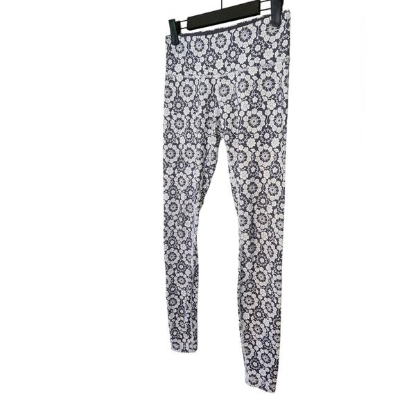 Lululemon Wunder Under Long Twiggy Printed Nimbus/Soot Light 4 Tall Inseam - Picture 6 of 9